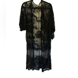 Black lace cover up